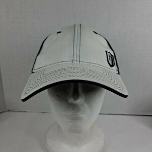 Signature Stretch GT Shield Logo Mesh Back Baseball Cap White Grey Mens OSFM